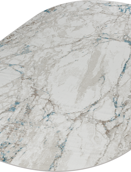 38896A oval BLUE FLS / BEIGE FLS