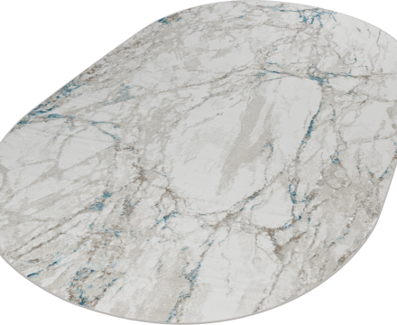 38896A oval BLUE FLS / BEIGE FLS