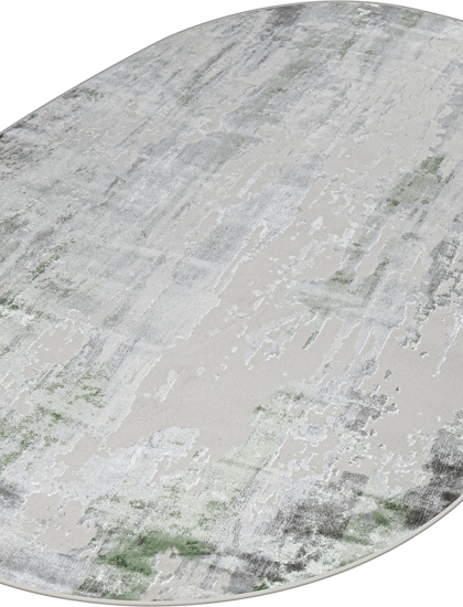 37107A oval GREEN FLS / L.GREY