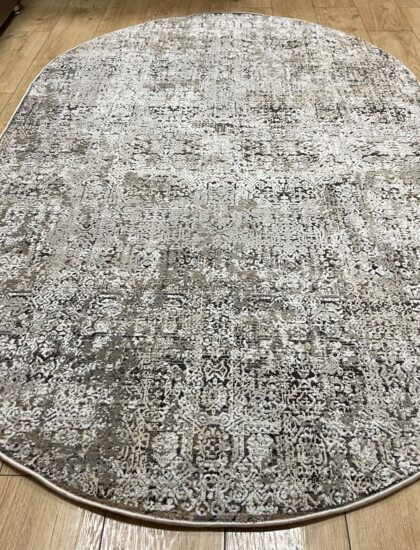 Овальный ковёр Effero  A781AK_D_GREY_L_GREY, Турция