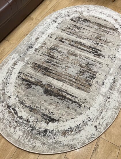 Овальный ковёр Effero  A785AG_D_GREY_L_GREEY, Турция