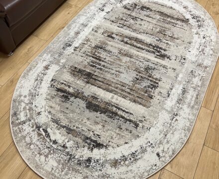 Овальный ковёр Effero  A785AG_D_GREY_L_GREEY, Турция