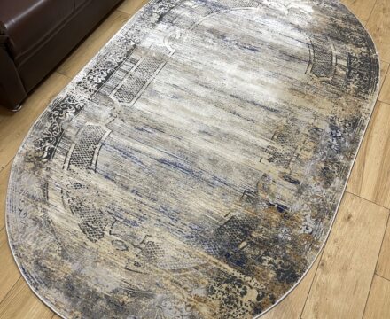 Овальный ковёр Panda  A2093A_IVORY_BLUE, Турция