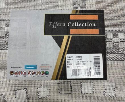 Овальный ковёр Effero  A524BQ_L_GREEY_D_GREY, Турция