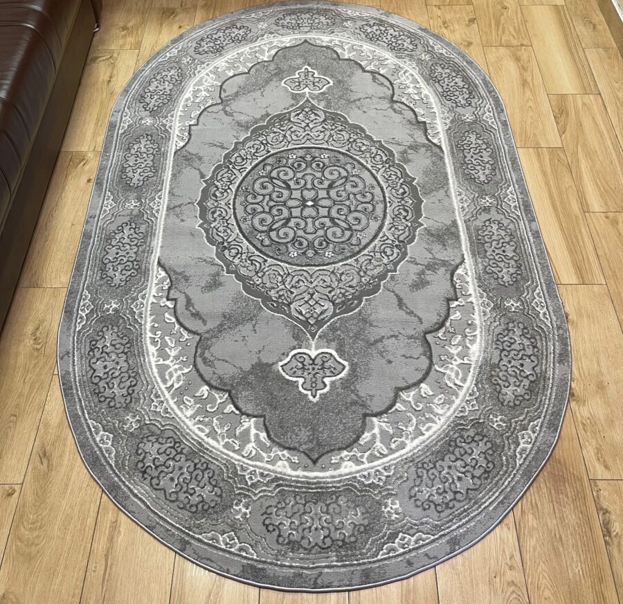 Овальный ковёр Atlas 3373A_LIGHT_GREY_GREY, Турция