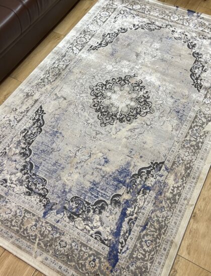 Прямоугольный ковёр Panda  BB332A_L_GREY_C_BLUE, Турция