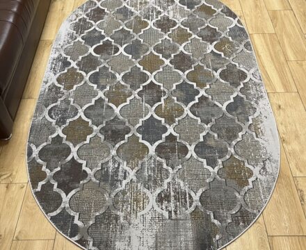 Овальный ковёр Panda  0YO75A_TILE_MUSTARD, Турция