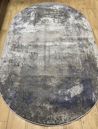 Овальный ковёр Panda  BB333A_L_GREY_C_BLUE, Турция