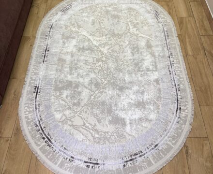 Овальный ковёр Valentino + vigo 6025A_L_GREY_L_GREY, Турция