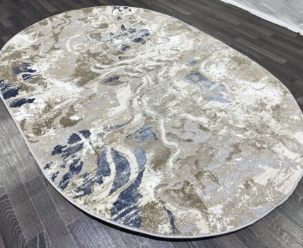 D070B_CREAM SHIRINK / BLUE FDY