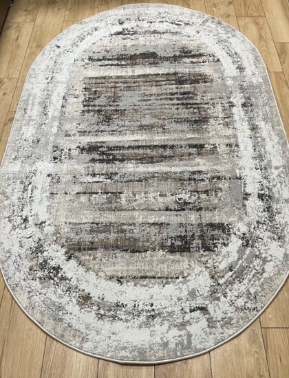 Овальный ковёр Effero  A785AG_D_GREY_L_GREEY, Турция