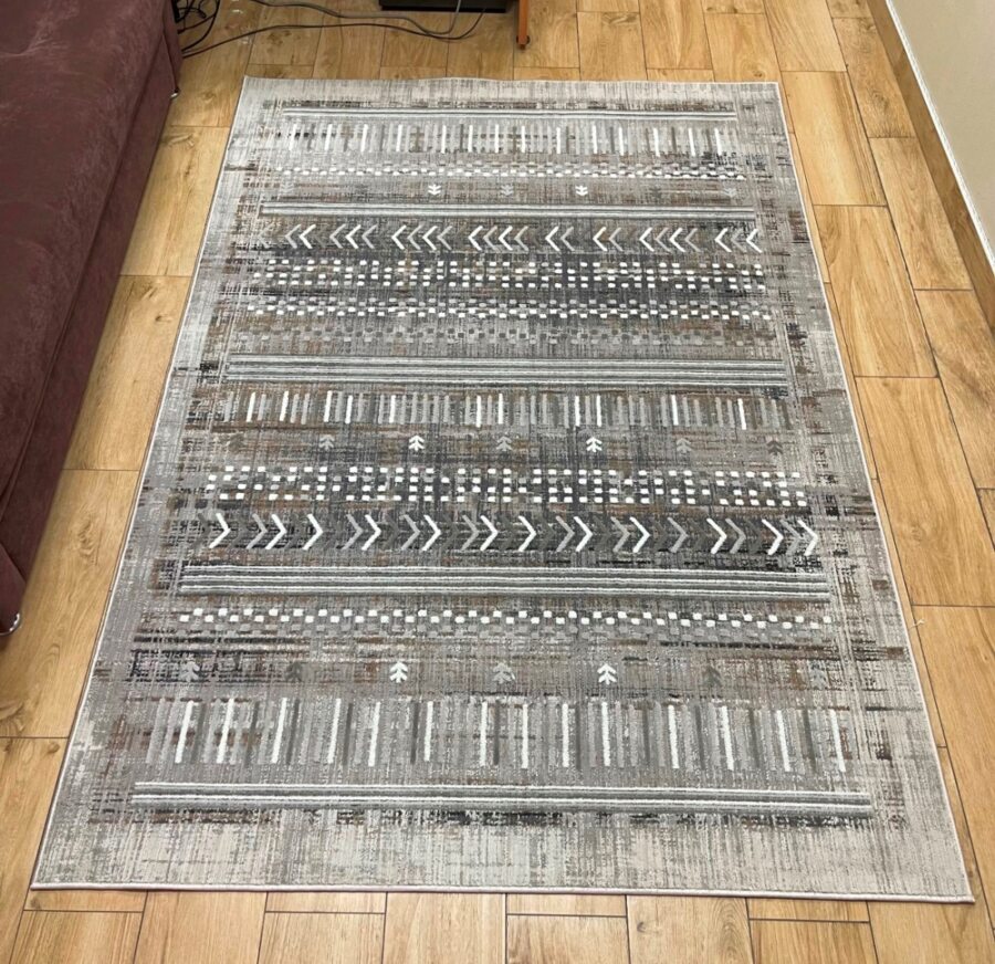 Прямоугольный ковёр Effero  A520BG_GREY_D_GREY, Турция