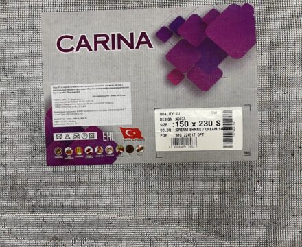 Овальный ковёр Carina 4907A_CREAM_CREAM, Турция