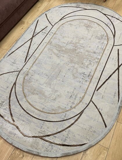 Овальный ковёр Liza 6376A_BEIGE_BEIGE, Турция