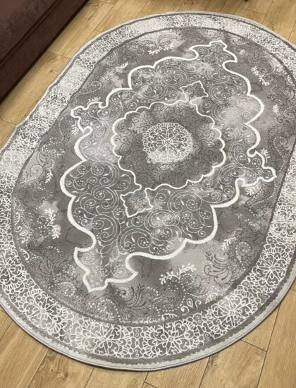 Круглый ковёр Palermo 01289C_CREAM_L_GREY, Турция