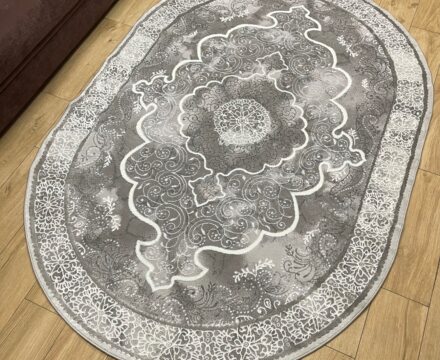 Круглый ковёр Palermo 01289C_CREAM_L_GREY, Турция