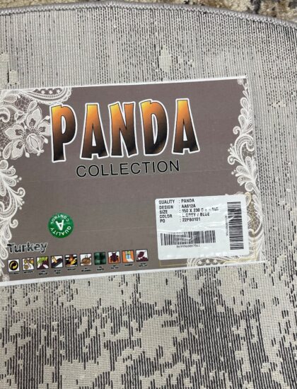 Овальный ковёр Panda  AA612A_L_GREY_BLUE, Турция