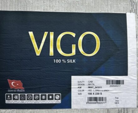 Овальный ковёр Valentino + vigo 6817A_L_GREY_L_GREY, Турция