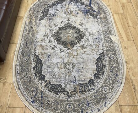 Овальный ковёр Panda  BB332A_L_GREY_C_BLUE, Турция