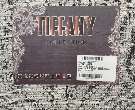 Овальный ковёр Tiffany  0DK51A_BLACK_COCONUTMILK, Турция