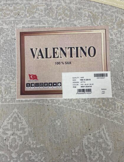 Овальный ковёр Valentino + vigo 6777A_BLUE_BLUE, Турция