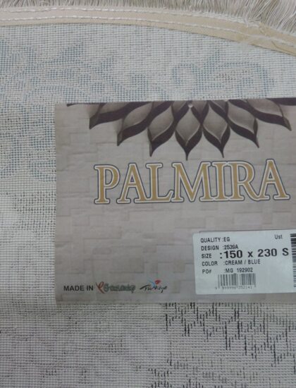 Круглый ковёр Palmira 2539A_CREAM_BLUE, Турция