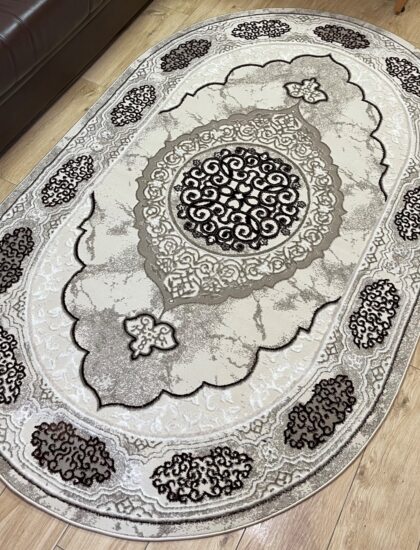 Овальный ковёр Atlas 3373A_VIZON_BEIGE, Турция