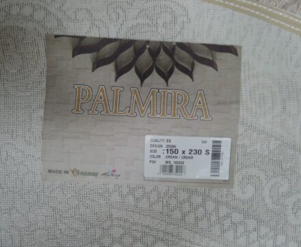 Круглый ковёр Palmira 2539A_CREAM_CREAM, Турция