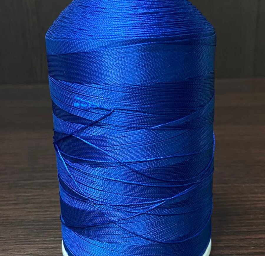 Лавсановая нить для оверлока  синяя Вторичная