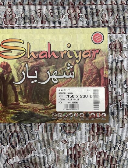 Прямоугольный ковёр Shahriyar 3854N_BLUE_BLUE, Турция