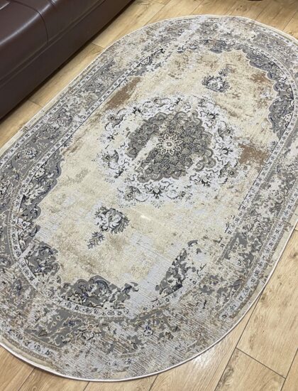 Овальный ковёр Panda  BB336A_L_GREY_C_BEIGE, Турция