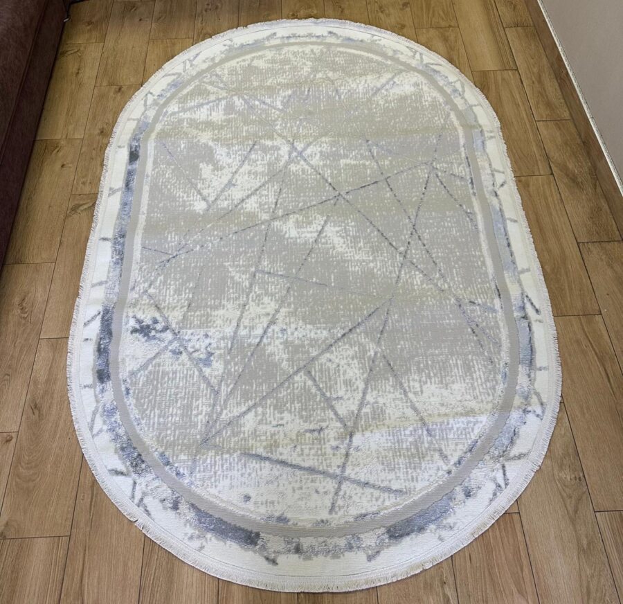 Овальный ковёр Trend 7146A_GREY_GREY,