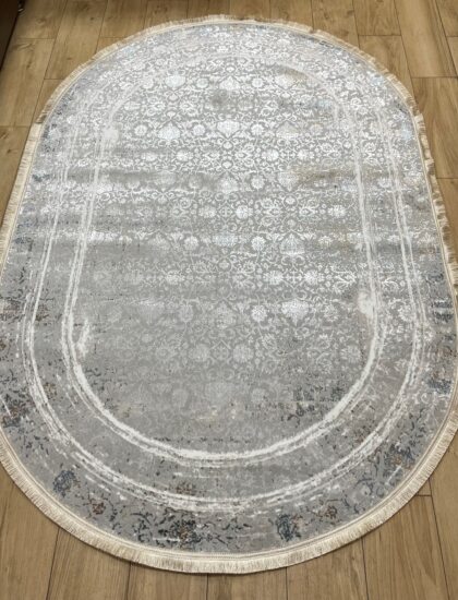 Овальный ковёр Carina 4913A_GREY_GREY, Турция