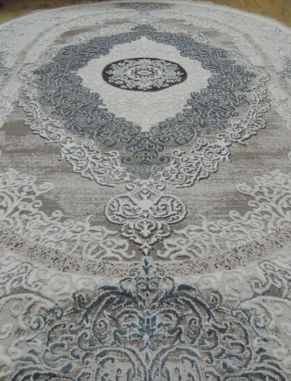 Круглый ковёр Palmira 2538A_CREAM_BLUE, Турция