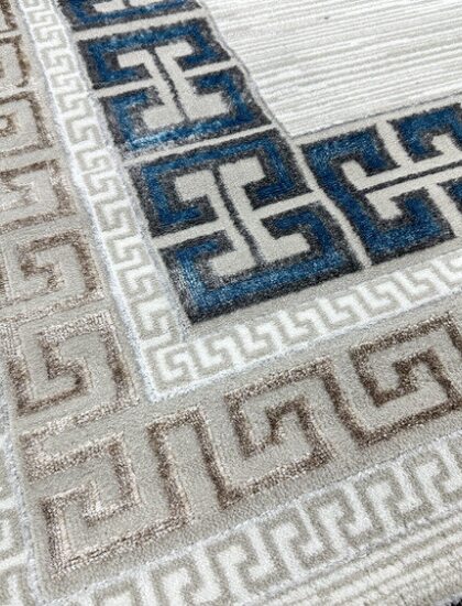 B045A_BLUE FDY / BEIGE SHRINK