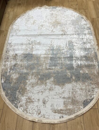 Овальный ковёр Carina 4909A_CREAM_CREAM, Турция