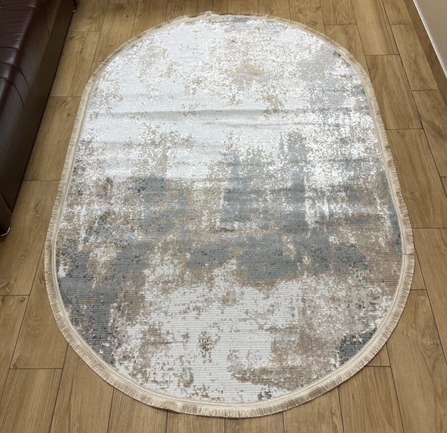 Овальный ковёр Carina 4909A_CREAM_CREAM, Турция