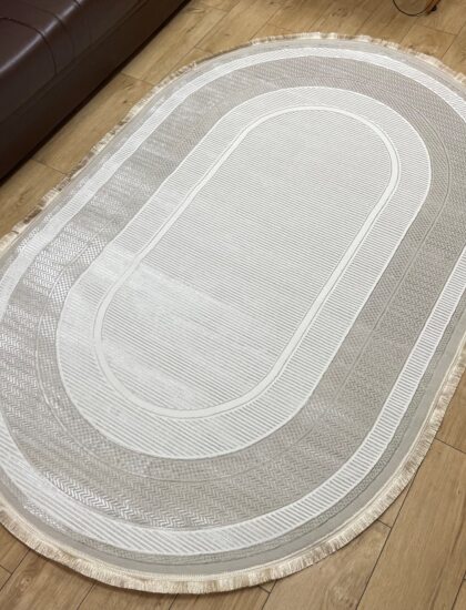 Овальный ковёр Carina 4920A_CREAM_CREAM, Турция