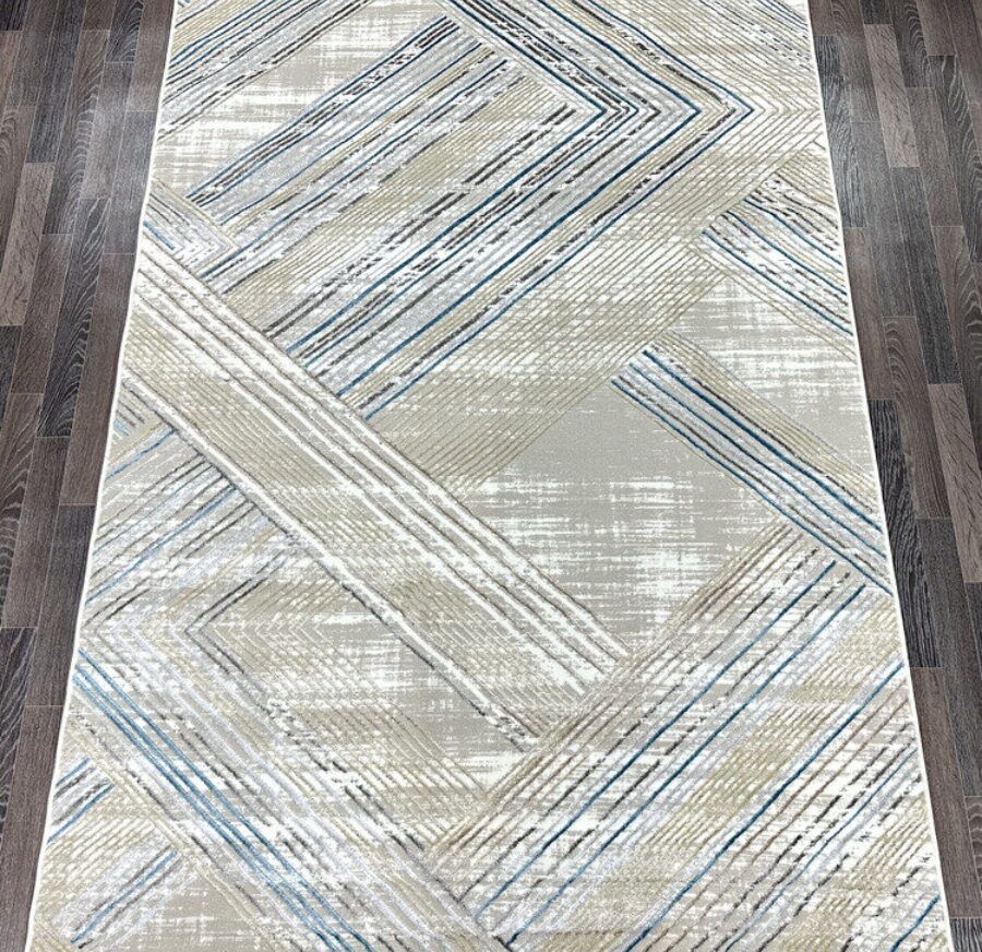 B048A_BLUE FDY / BEIGE SHRINK