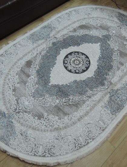 Овальный ковёр Palmira 2538A_CREAM_BLUE, Турция