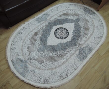 Овальный ковёр Palmira 2538A_CREAM_BLUE, Турция