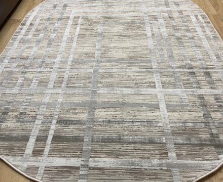 Овальный ковёр Effero  A791AQ_L_GREEY_GREY, Турция