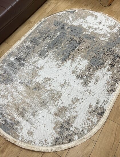 Овальный ковёр Carina 4909A_CREAM_CREAM, Турция