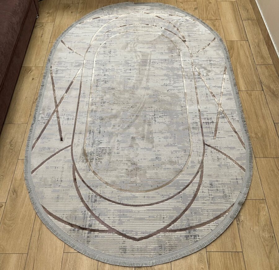 Овальный ковёр Liza 6376A_BEIGE_BEIGE, Турция