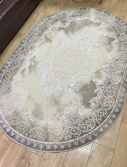 Овальный ковёр Palermo 0102SA_IVORY_BEIGE, Турция