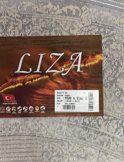 Овальный ковёр Liza 6369A_BEIGE_BEIGE, Турция