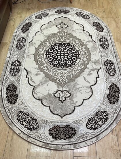 Овальный ковёр Atlas 3373A_VIZON_BEIGE, Турция