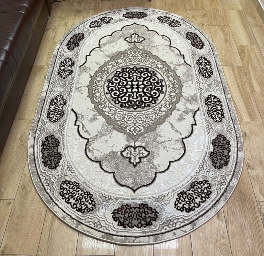 Овальный ковёр Atlas 3373A_VIZON_BEIGE, Турция