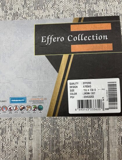 Прямоугольный ковёр Effero  A765AD_L_BROWN_GREY, Турция