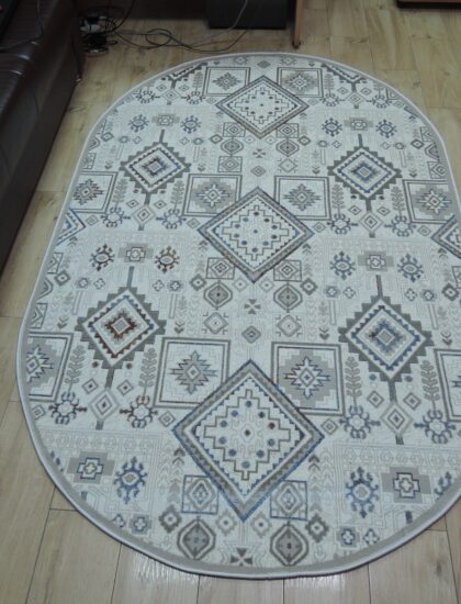 Овальный ковёр Selin  3123A_CREAM_CREAM, Турция